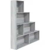 vidaXL Armoire à livres Sonoma gris 155x24x160 cm