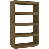 vidaXL Bibliothèque/Séparateur de pièce Marron miel 80x35x135 cm Pin