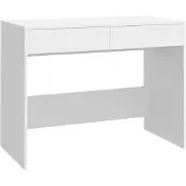 vidaXL Bureau blanc 101x50x76,5 cm Bois composite