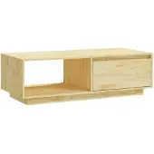 vidaXL Table basse 110x50x33,5 cm pin massif