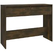 vidaXL Table console chêne fumé 100x35x76,5 cm bois d'ingénierie