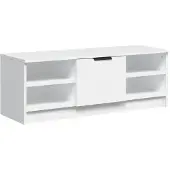 vidaXL Armoire TV blanche 102x35x36,5 cm Bois composite