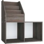 vidaXL Bibliothèque pour enfants Gris Chêne Sonoma 71x30x78,5cm Matériau dérivé du bois