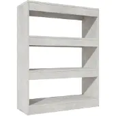 vidaXL Bibliothèque/Cloison Gris béton 80x30x103 cm Bois d'ingénierie