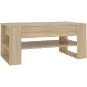 vidaXL Table basse chêne Sonoma 102x55x45 cm Bois composite