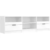 vidaXL Armoire TV Blanc 150x33,5x45 cm Bois composite