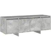 vidaXL Armoire TV gris béton 120x30x40,5 cm Bois composite