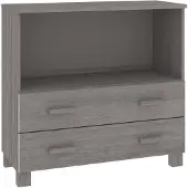 vidaXL Sideboard HAMAR gris clair 85x35x80 cm pin massif