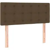 vidaXL Tête de lit brun foncé 80x5x78/88 cm Tissu