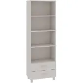 vidaXL Highboard HAMAR blanc 60x35x180 cm pin massif