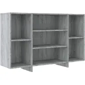 vidaXL Sideboard Gris Sonoma 120x30x75 cm Bois composite