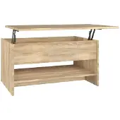 vidaXL Table basse chêne Sonoma 80x50x40 cm bois composite