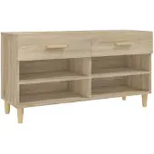 vidaXL Armoire à chaussures Chêne sonoma 102x35x55cm Bois d'ingénierie