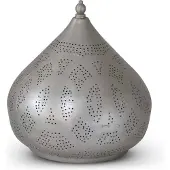 Safaary Lampe à poser orientale Aniya Nickel Gold Ø 26 x 27cm