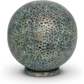 Safaary Lampe à poser orientale Patine verte Neena Ø 20 x 21cm
