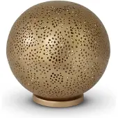Safaary Lampe à poser marocaine Almedina or Ø 20 x 20cm