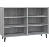 vidaXL Sideboard Gris Sonoma 103,5x35x70 cm Matériau dérivé du bois