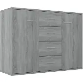 vidaXL Sideboard Gris Sonoma 88x30x65 cm Bois composite
