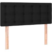 vidaXL Tête de lit noir 90x5x78/88 cm Tissu