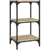 vidaXL Bibliothèque Chêne Sonoma 40x33x70,5 cm Bois d'ingénierie acier