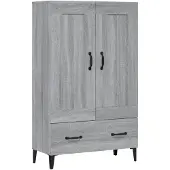 vidaXL Highboard Gris Sonoma 70x31x115 cm Bois composite