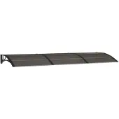 vidaXL Auvent de porte Noir 300x100 cm Polycarbonate