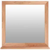 vidaXL Miroir mural 55x55 cm bois massif noyer
