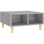 vidaXL Table basse Gris Sonoma 60x60x30 cm Bois composite