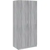 vidaXL Armoire Gris Sonoma 80x52x180 cm Bois composite