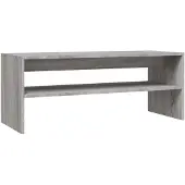vidaXL Table basse Gris Sonoma 100x40x40 cm Bois composite