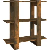 vidaXL Bibliothèque/Séparateur de pièce Chêne fumé 80x30x87 cm