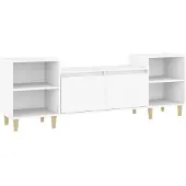 vidaXL Armoire TV Blanc 160x35x55 cm Bois composite