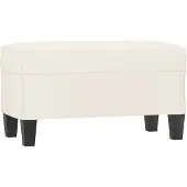 vidaXL Banc Crème 70x35x41 cm Similicuir