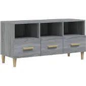 vidaXL Armoire TV Gris Sonoma 102x36x50 cm Bois composite