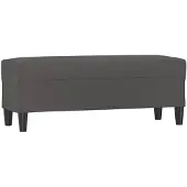 vidaXL Banc Gris 100x35x41 cm Similicuir