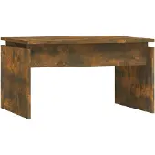 vidaXL Table basse chêne fumé 68x50x38 cm bois composite