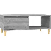 vidaXL Table basse Gris Sonoma 90x50x36,5 cm Bois composite