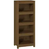 vidaXL Bibliothèque Marron miel 50x35x125,5 cm Bois de pin massif