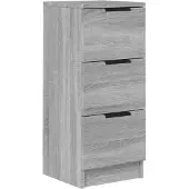 vidaXL Sideboard Gris Sonoma 30x30x70 cm Bois composite
