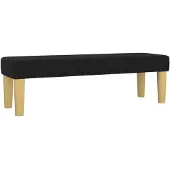 vidaXL Banc Noir 100x30x30 cm Tissu