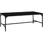 vidaXL Table basse noire 100x50x35 cm Bois composite
