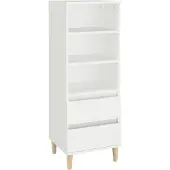 vidaXL Highboard blanc 40x36x110 cm bois composite