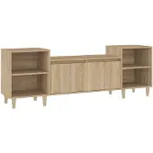 vidaXL Armoire TV Chêne Sonoma 160x35x55 cm Bois composite