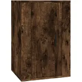 vidaXL Armoire TV murale en chêne fumé 40x34,5x60 cm