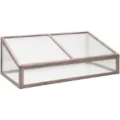 vidaXL Serre grise 110x58,5x39 cm bois de sapin