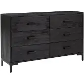 vidaXL Sideboard noir 110x35x70 cm pin massif