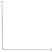 Kleine wolke Tringle de rideau de douche universelle 3 tailles Blanc