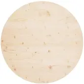 vidaXL Dessus de table Ø90x2,5 cm Bois de pin massif