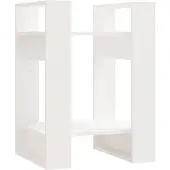 vidaXL Bibliothèque/Séparateur de pièce Blanc 41x35x57 cm Pin massif