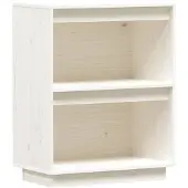 vidaXL Armoire d'appoint blanc 60x34x75 cm Pin massif